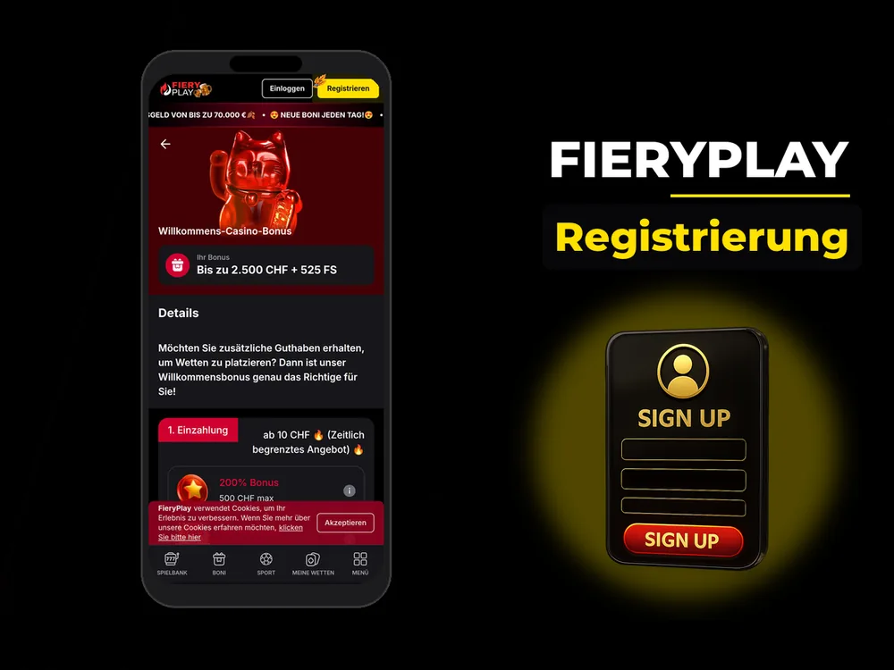 Fieryplay - Registrierung