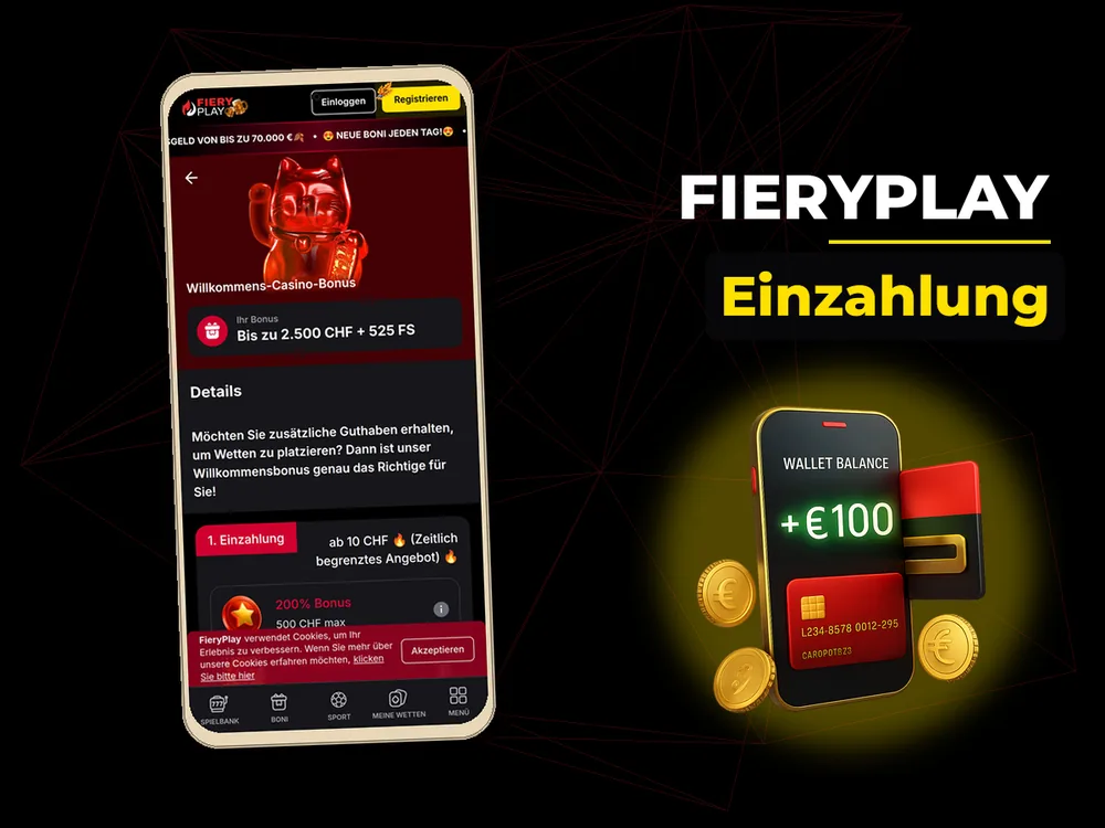 Fieryplay - Einzahlung