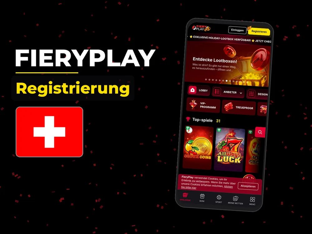Fieryplay - Registrierung