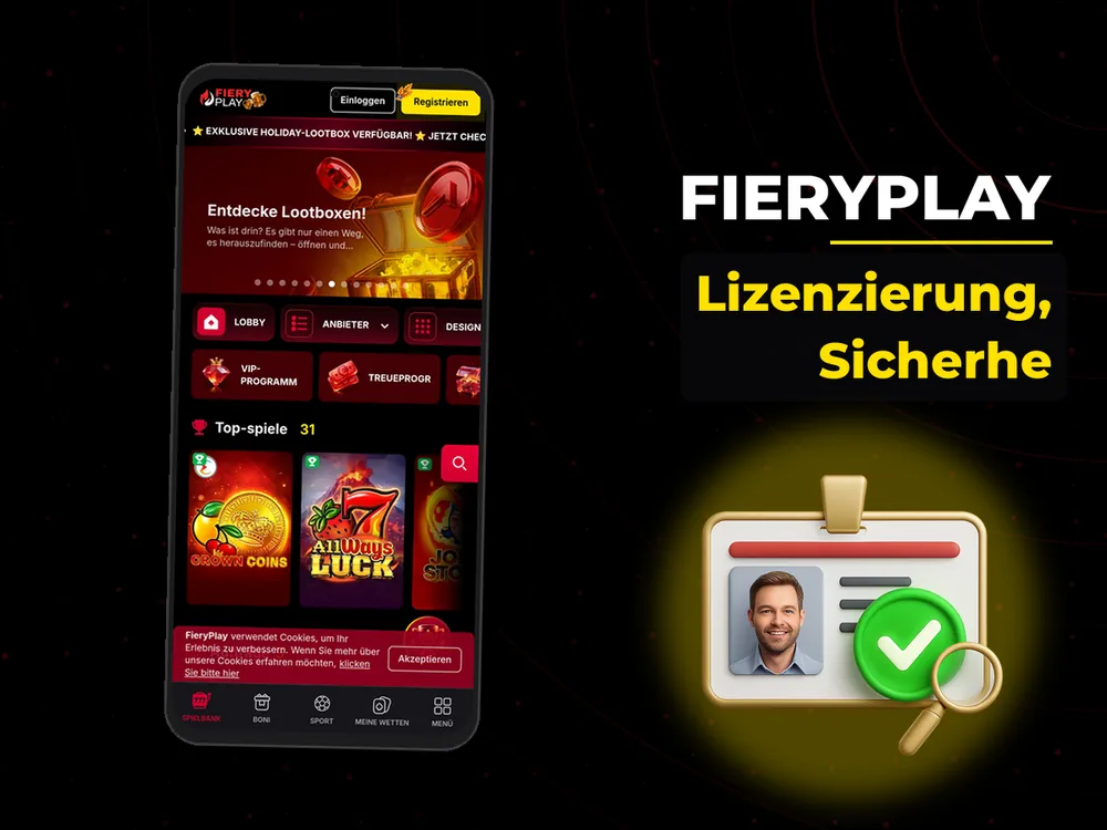 Fieryplay - Lizenzierung, Sicherhe